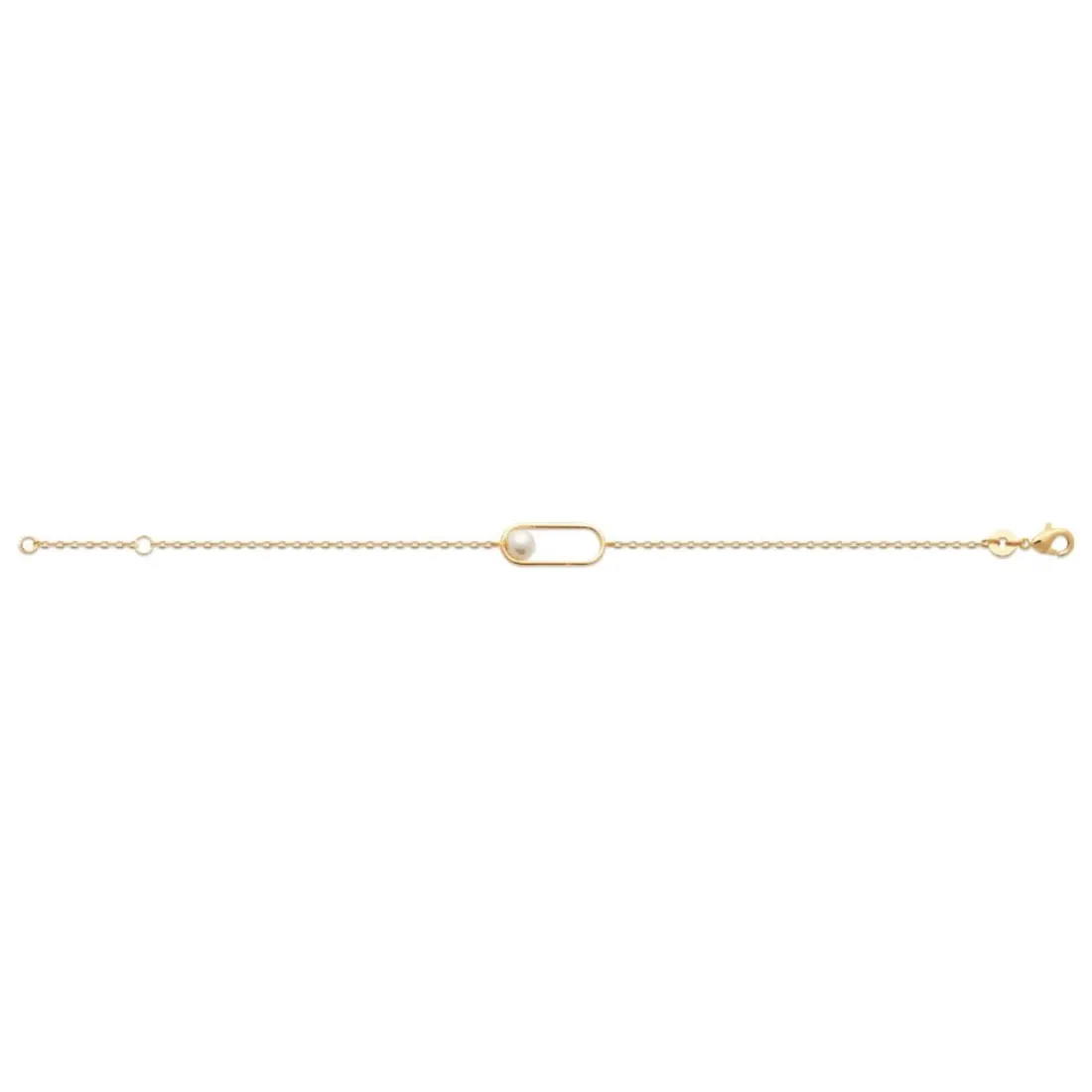 Bracelet femme fantaisie perle d'imitation plaqué or Maison de la Bijouterie UW3VWVZV