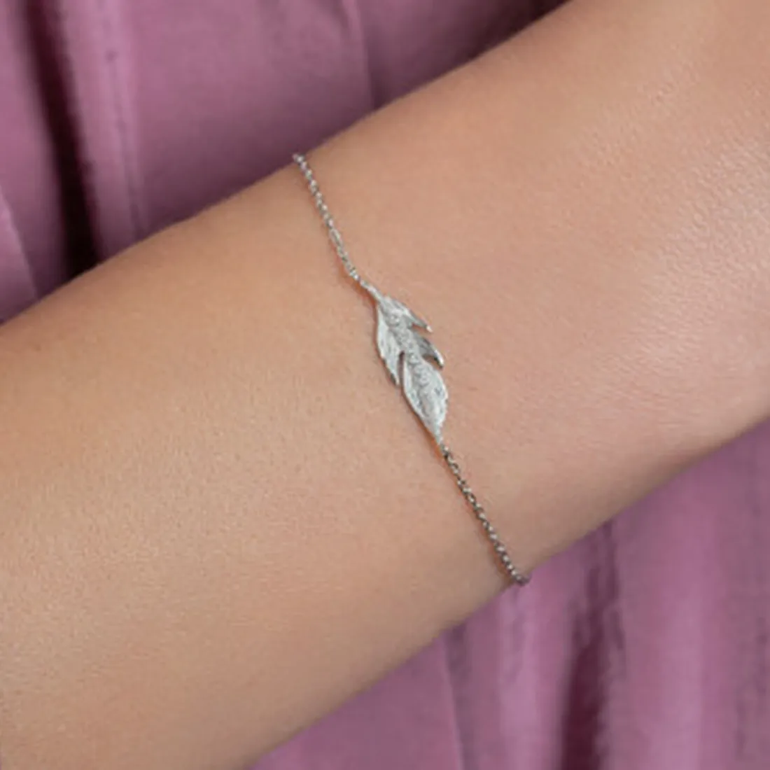 Bracelet Femme fantaisie plume Argent Maison de la Bijouterie WYZ353ZV