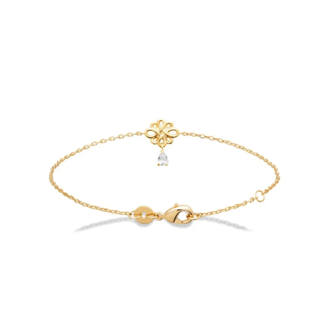 Bracelet femme fleur plaqué or Maison de la Bijouterie UW4050ZV