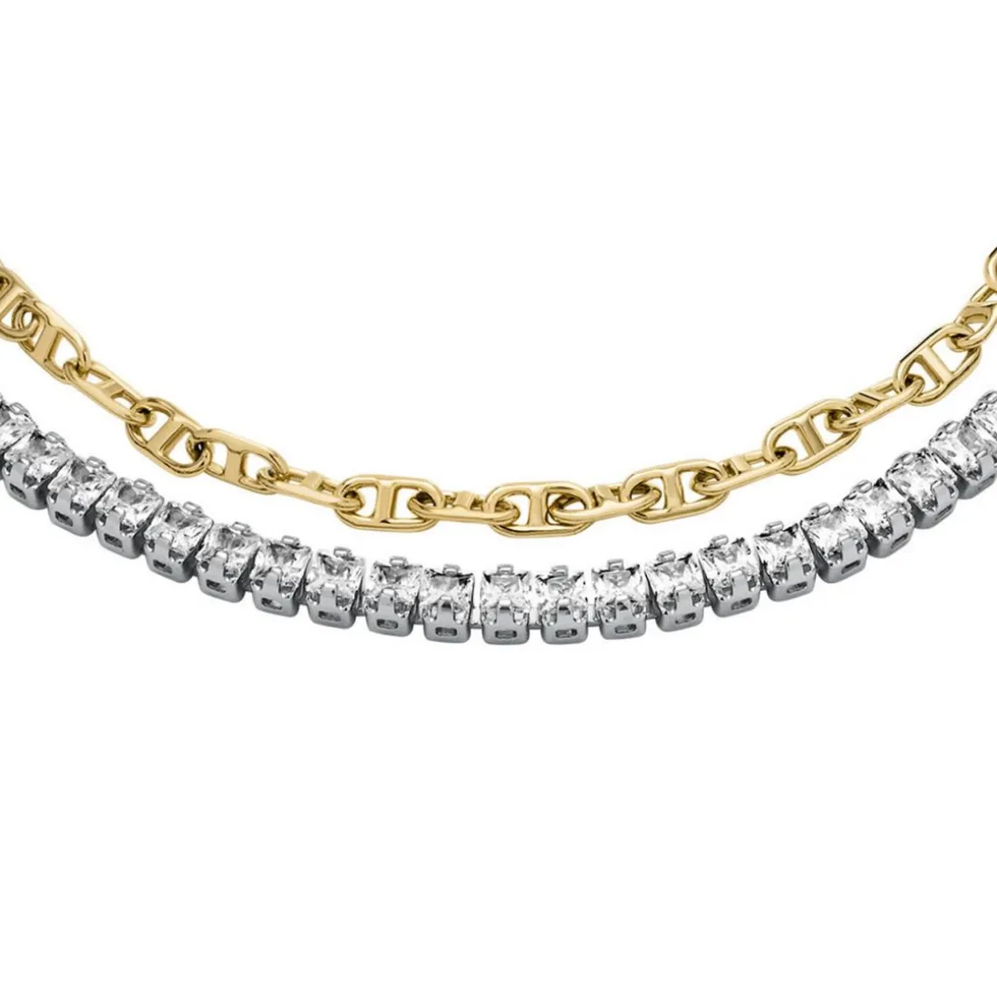 Bracelet Femme Fossil Bijoux Acier Classique Heritage - JA7281998 Laiton