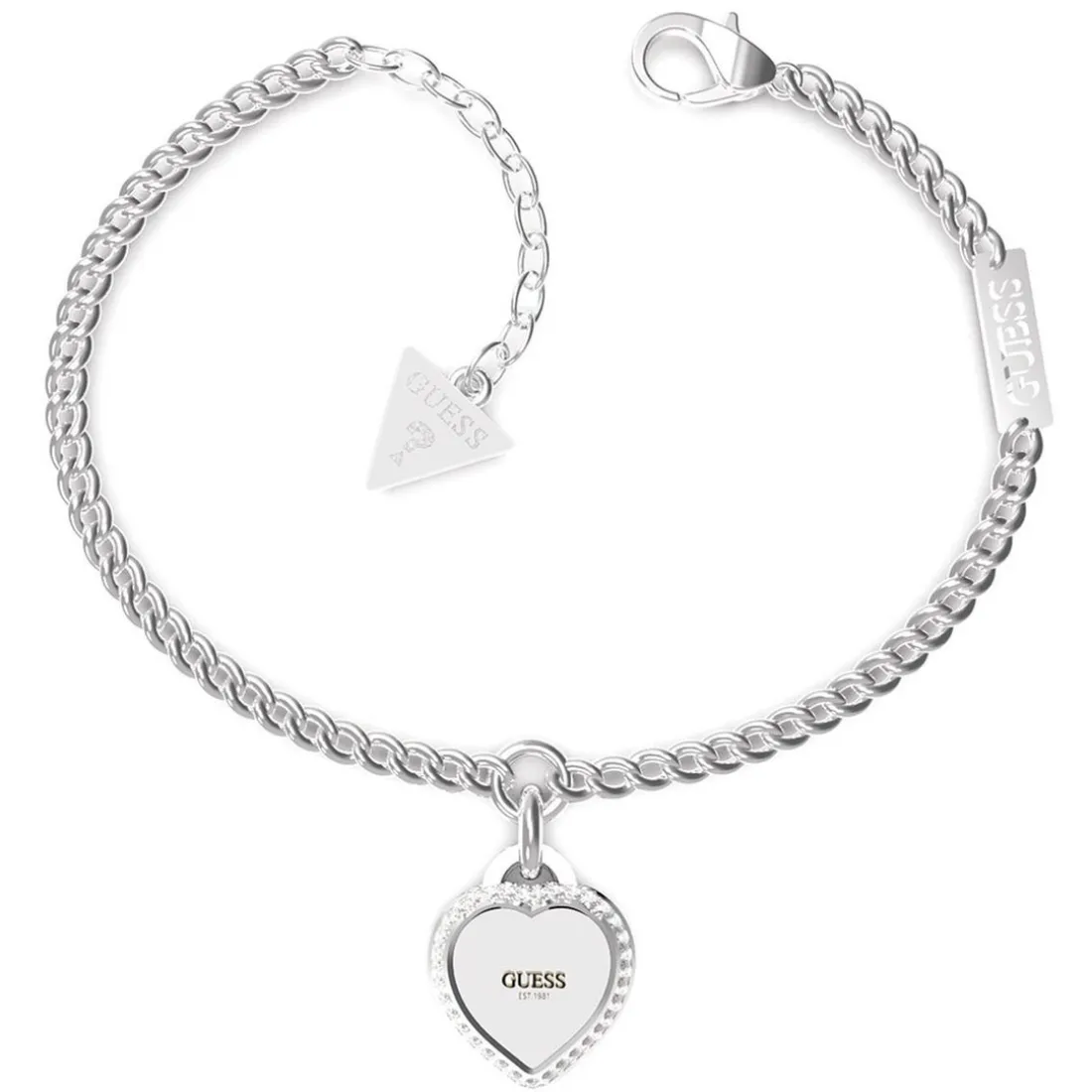 Bracelet Femme Guess Bijoux - FINE HEART JUBB01422JWRHS Acier Argent