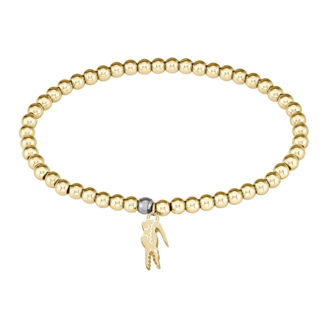 Bracelet Femme Lacoste Orbe - 2040334 Acier Doré Ajustable Circonference Interieure 165 Mm