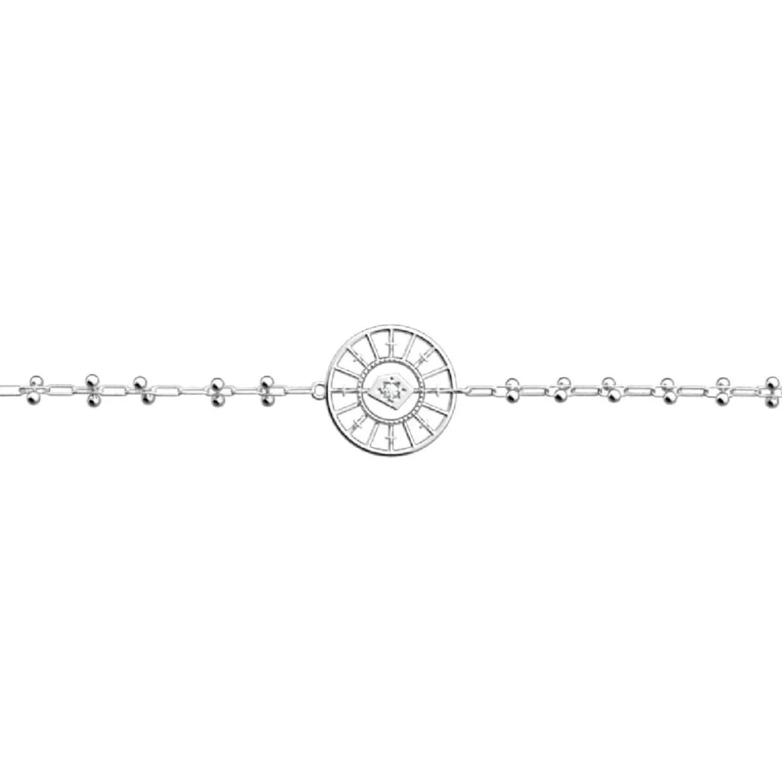 Bracelet Femme Les Georgettes 70448681608190 Argent Agate P-Astrale 16 Mm