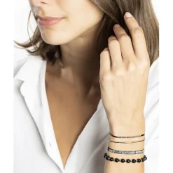 Bracelet Femme Les Interchangeables - A54341 Strass Box Jonc Fil