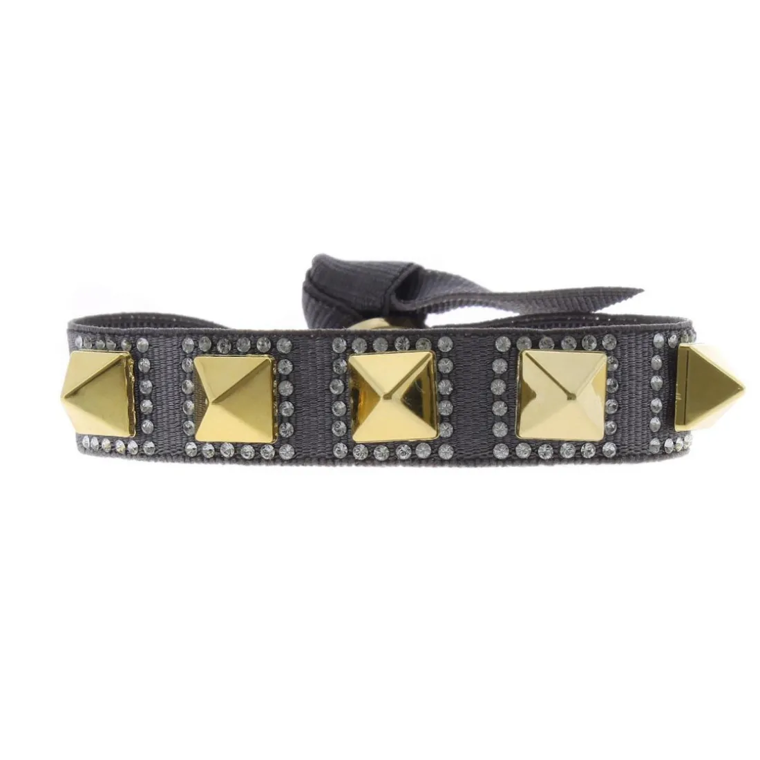 Bracelet Femme Les Interchangeables - Bracelet Pyramide 8 Gris