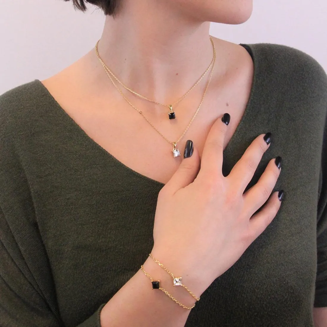 Bracelet Femme MYC-Paris Square - DB0085-G-C Laiton Doré