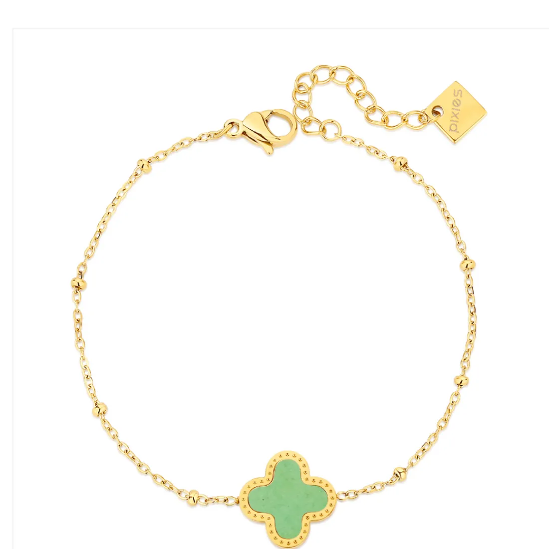 Bracelet Femme Pixies Bijoux - PBS0011-1GAV Acier Vert