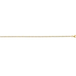 Bracelet femme plaqué or blanc serti griffe - UW3YVYZV