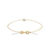 Bracelet femme plaqué or blanc serti clos serti clos classique - UWZ63UZV