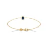 Bracelet femme plaqué or cœur bleu nuit Maison de la Bijouterie UW3UUZZV