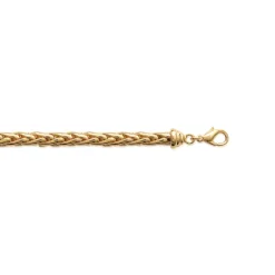 Bracelet femme plaqué or maille palmier Maison de la Bijouterie Y4V006ZU