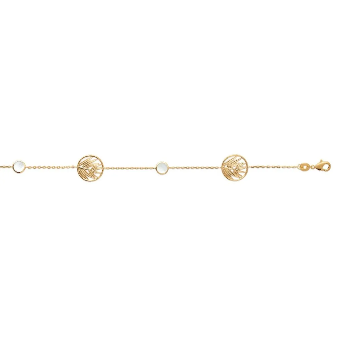 Bracelet femme plaqué or nacre - UW3Y04ZV