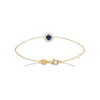 Bracelet femme plaqué or oxyde et pierre bleue Maison de la Bijouterie UW3UVZZV