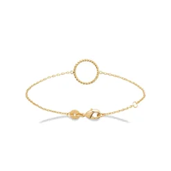 Bracelet femme plaqué or pendentif rond Maison de la Bijouterie UYZW36ZV