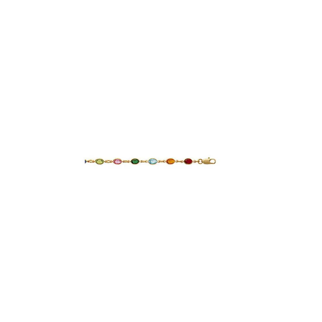 Bracelet Femmeplaqué or pierres bleues cristal Maison de la Bijouterie YVV0VZZV