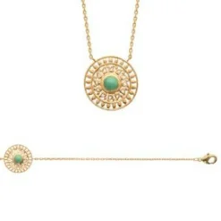 Bracelet femme plaqué or serti clos - UW30WVZV