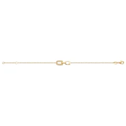 Bracelet femme serti clos plaqué or Maison de la Bijouterie UW4054ZV