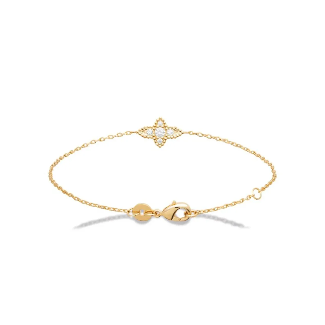 Bracelet femme serti clos plaqué or Maison de la Bijouterie UW405YZV