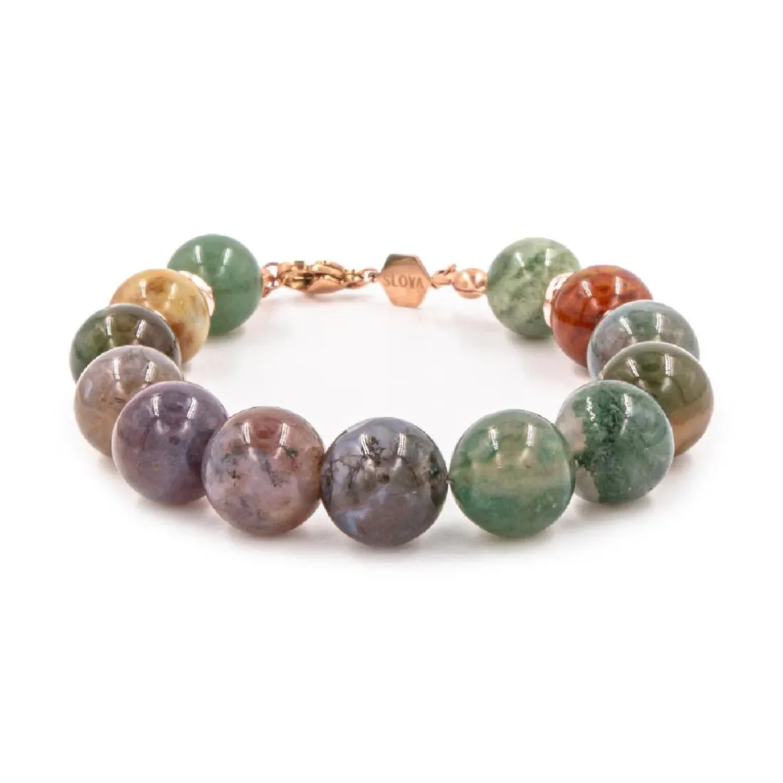 Bracelet Femme Sloya Kamelia Agate Indienne