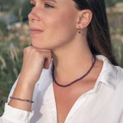 Bracelet Femme Sloya Serena en pierres Améthyste