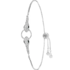 Bracelet Femme So Charm - B3155-ARGENT - Bracelet Serpent Argenté