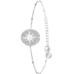Bracelet Femme So Charm - B4004-ARGENT-BLANC - Bracelet Mode Argenté