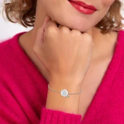 Bracelet Femme So Charm - BD2693-ARGENT-B-DIAMANT - Bracelet Argenté Lettre