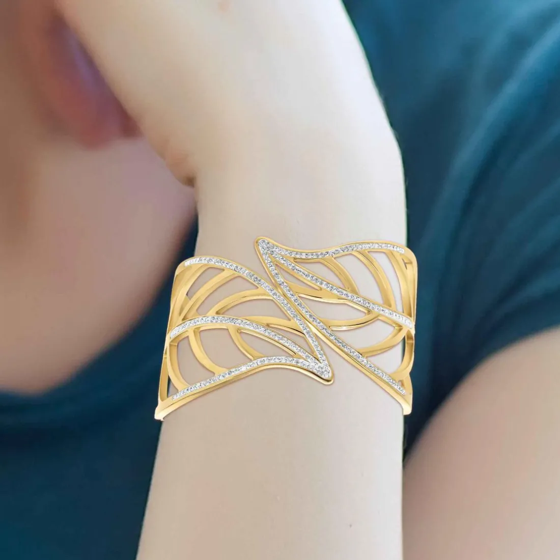 Bracelet Femme So Charm - B1635-DORE Acier Doré