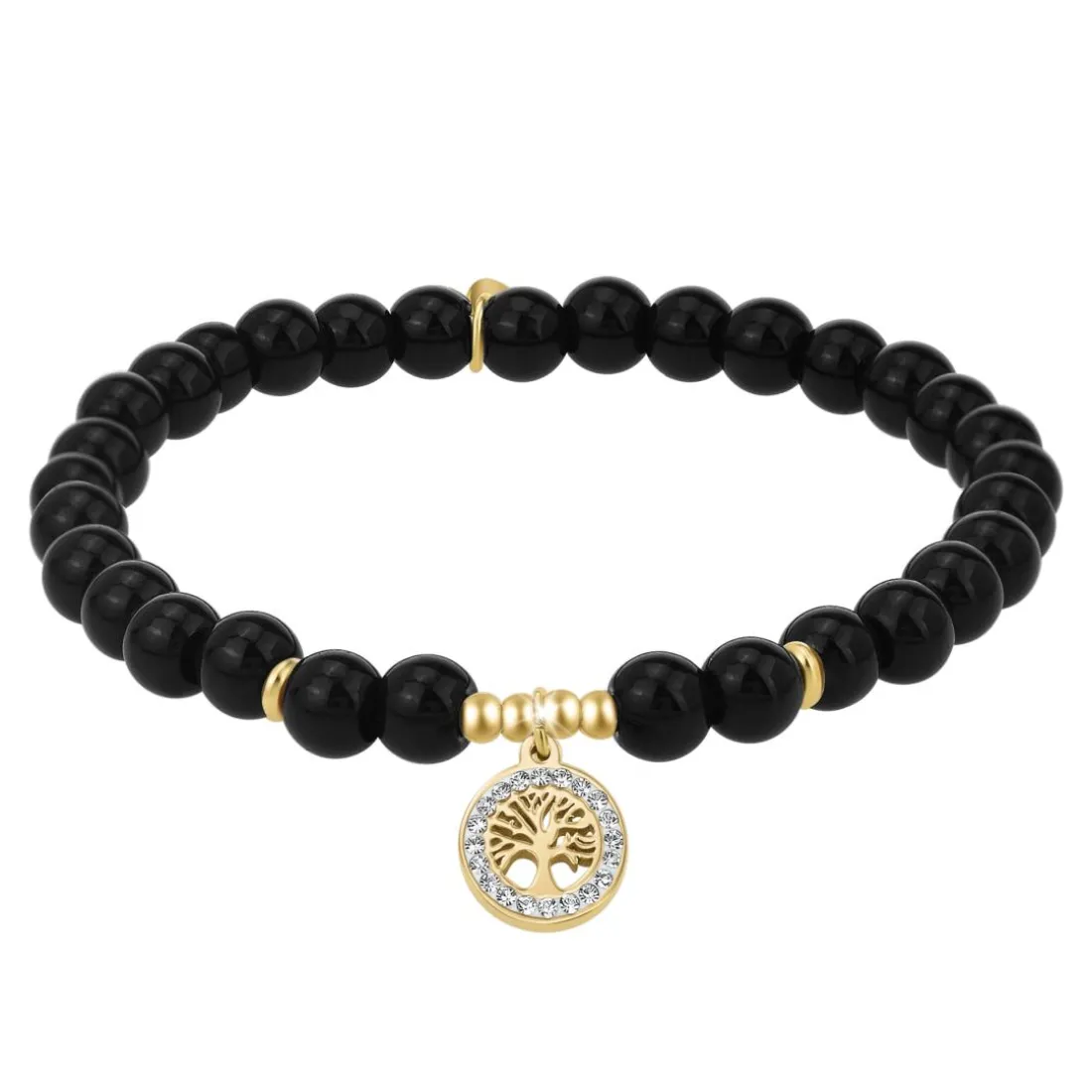 Bracelet Femme So Charm - B4180-NOIR-DORE - Bracelet Arbre De Vie