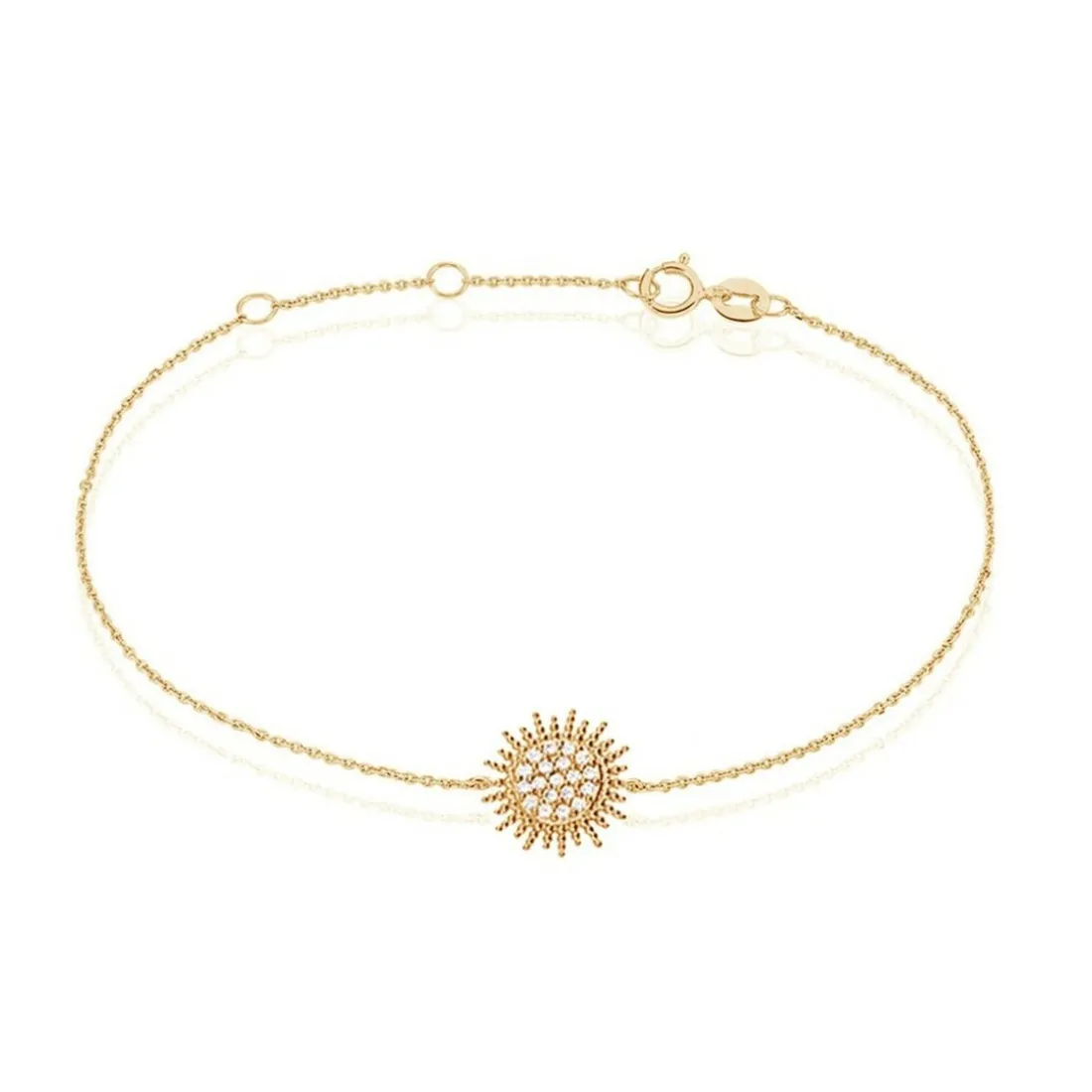 Bracelet Femme Soleil Plaqué Or - UW3Y5WZ