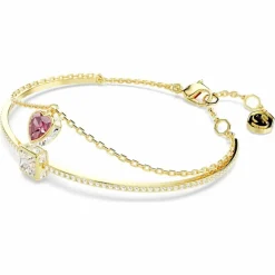 Bracelet Femme Swarovski Chroma Softb Heart - 5683835 rouge,doré