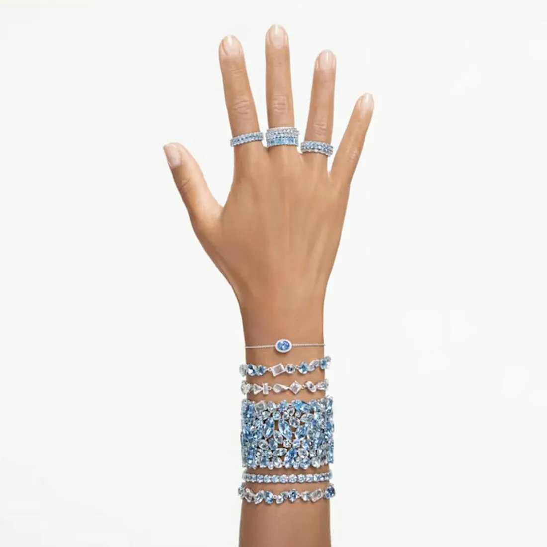 Bracelet Femme Swarovski 5666018 Gema - BLU/RHS M