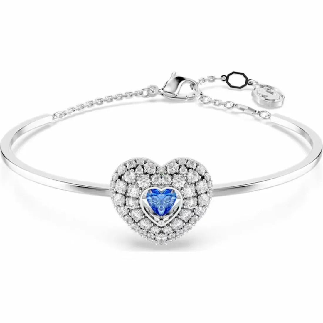 Bracelet Femme Swarovski Hyperbola Soft Heartt - 5680393 bleu,argent