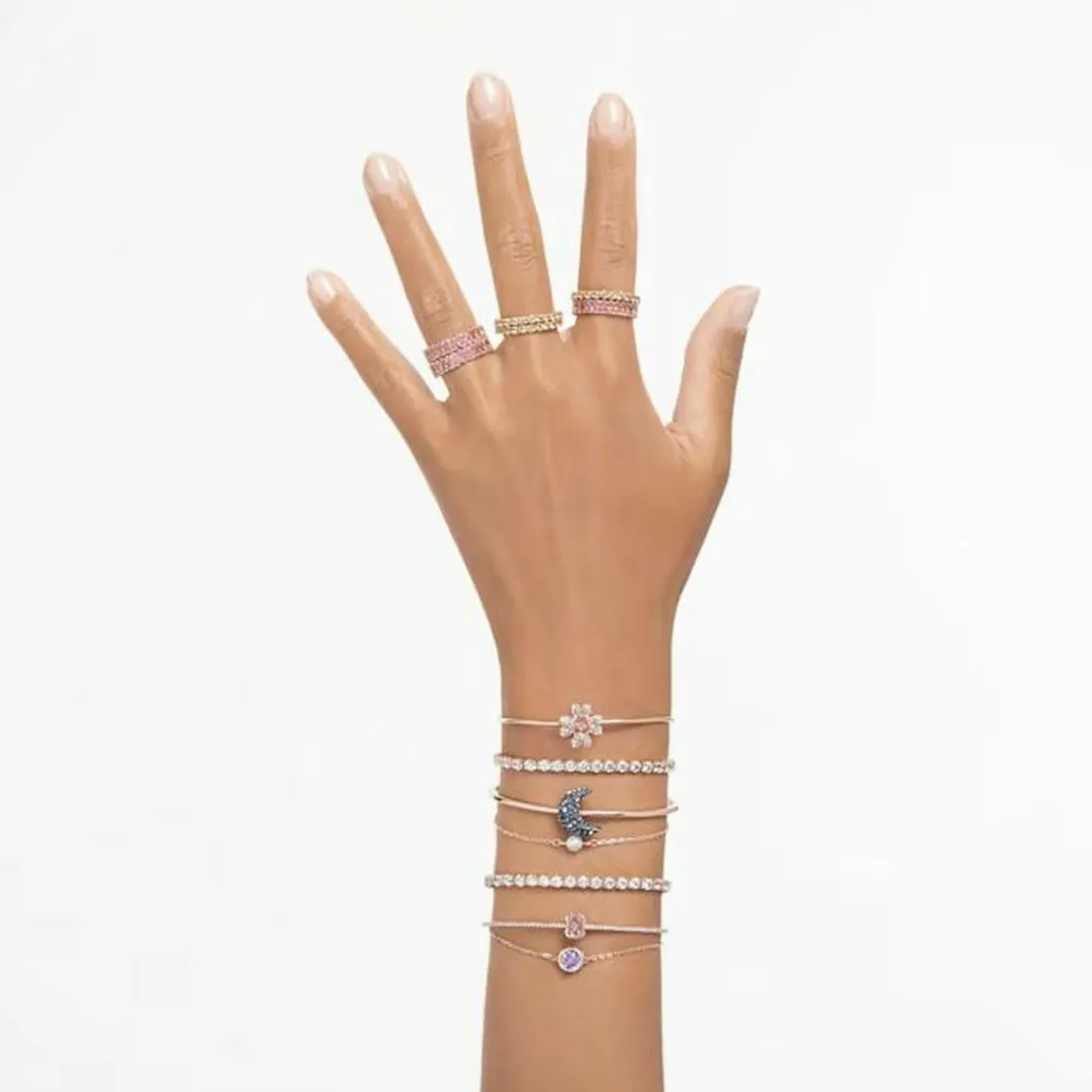 Bracelet Femme Swarovski Idyllia 5674487 - CZ CloverSilk/ROS M