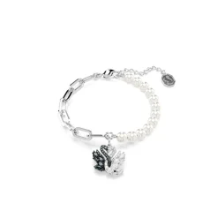 Bracelet Femme Swarovski Swan - 5705720 Métal Rhodié Noir
