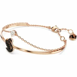 Bracelet Femme Swarovski Swan - 568824 noir,doré rose