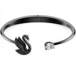Bracelet Femme Swarovski Swan - 568874 noir,argent
