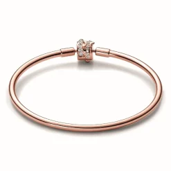 Bracelet fermoir étoile filante et zircons cubiques transparents