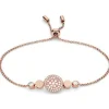 Bracelet Fossil Bijoux JF02905791 - DISQUE NACRÉ DORÉ ROSE Ajustable 16,5 cm Femme