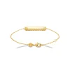 Bracelet gourmette femme plaque à graver plaqué or Maison de la Bijouterie UYY0Y4ZV
