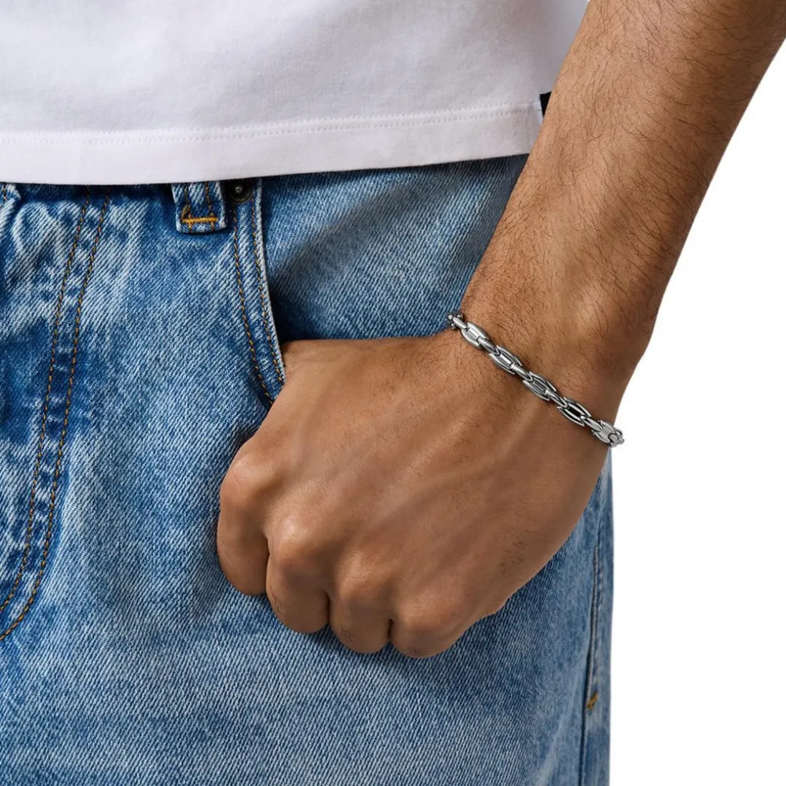 Bracelet Homme Diesel Bijoux Acier Classique - DX1583040 Acier inoxydable