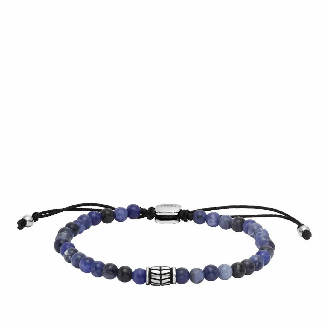 Bracelet Homme Fossil Bijoux Beads - JF04414040 Acier Argent
