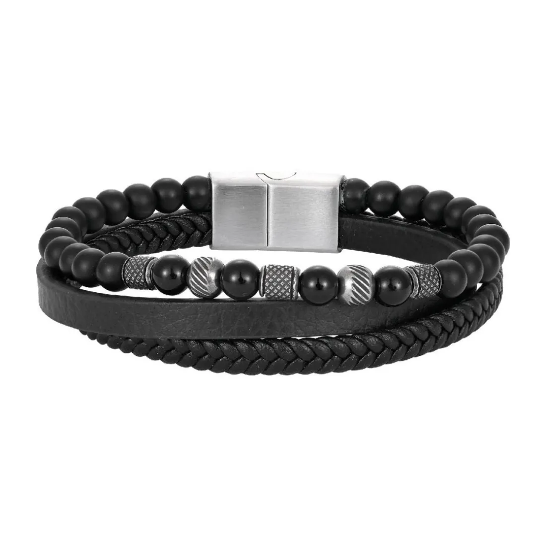 Bracelet Homme Redskins Bijoux - 285826 Cuir Noir