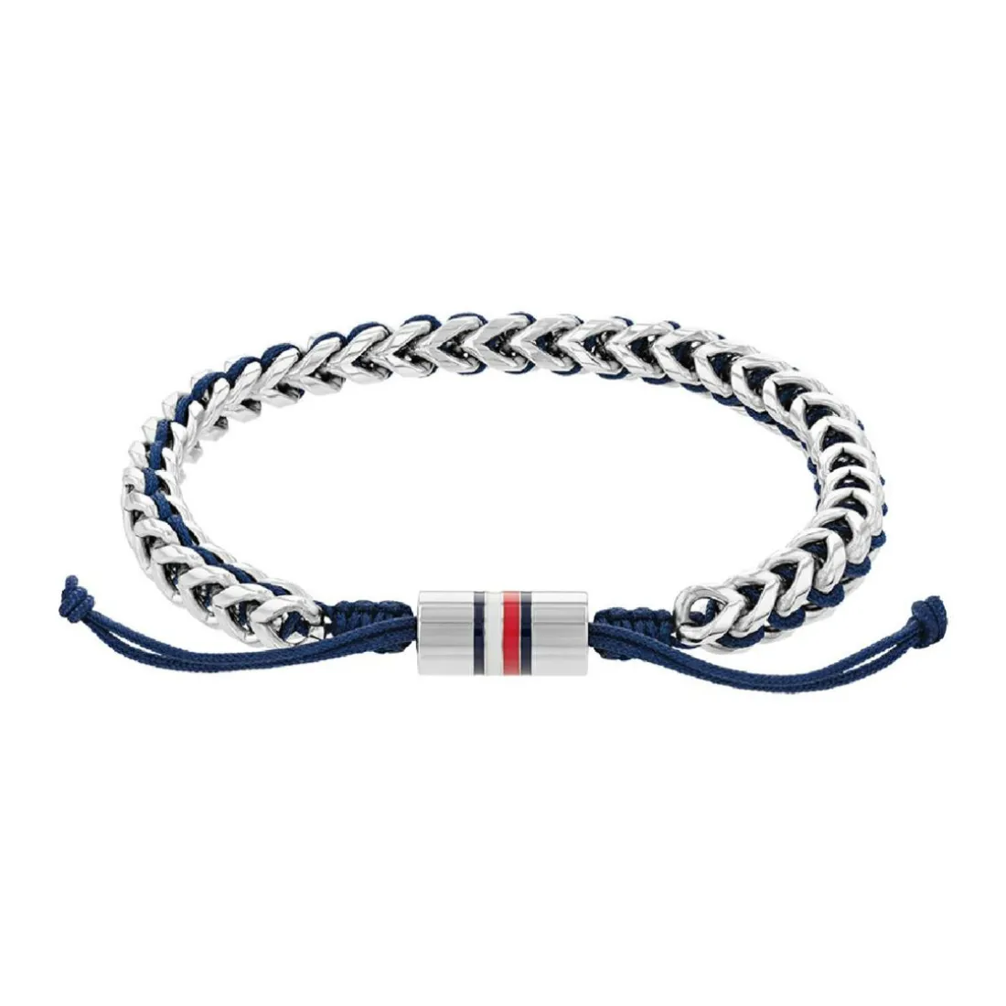 Bracelet HommeTommy Hilfiger Braided Metal 2790511 - Acier, Nylon Bleu