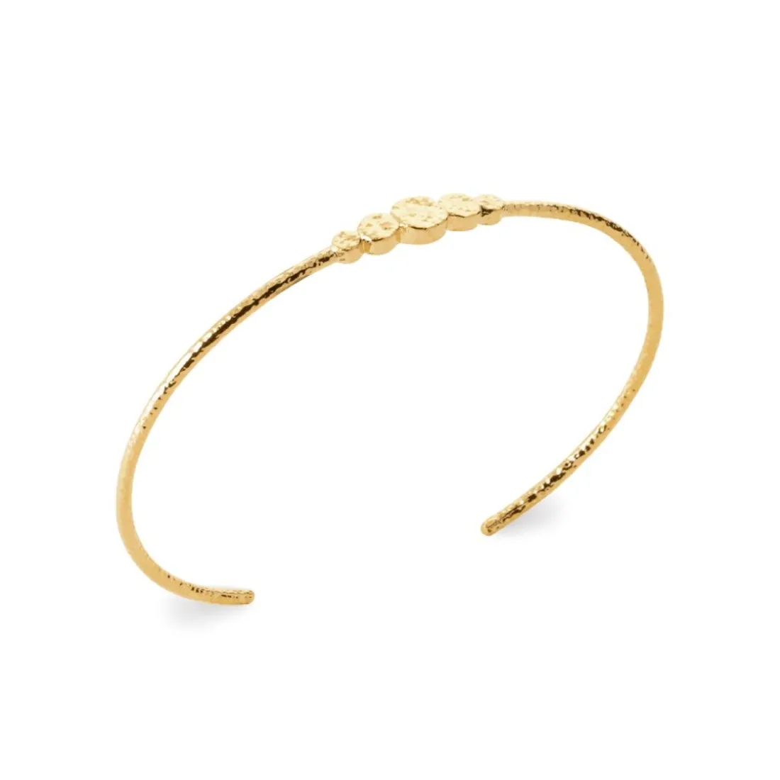 Bracelet Jonc femme effet martelé plaqué or Maison de la Bijouterie UYY0WU5V