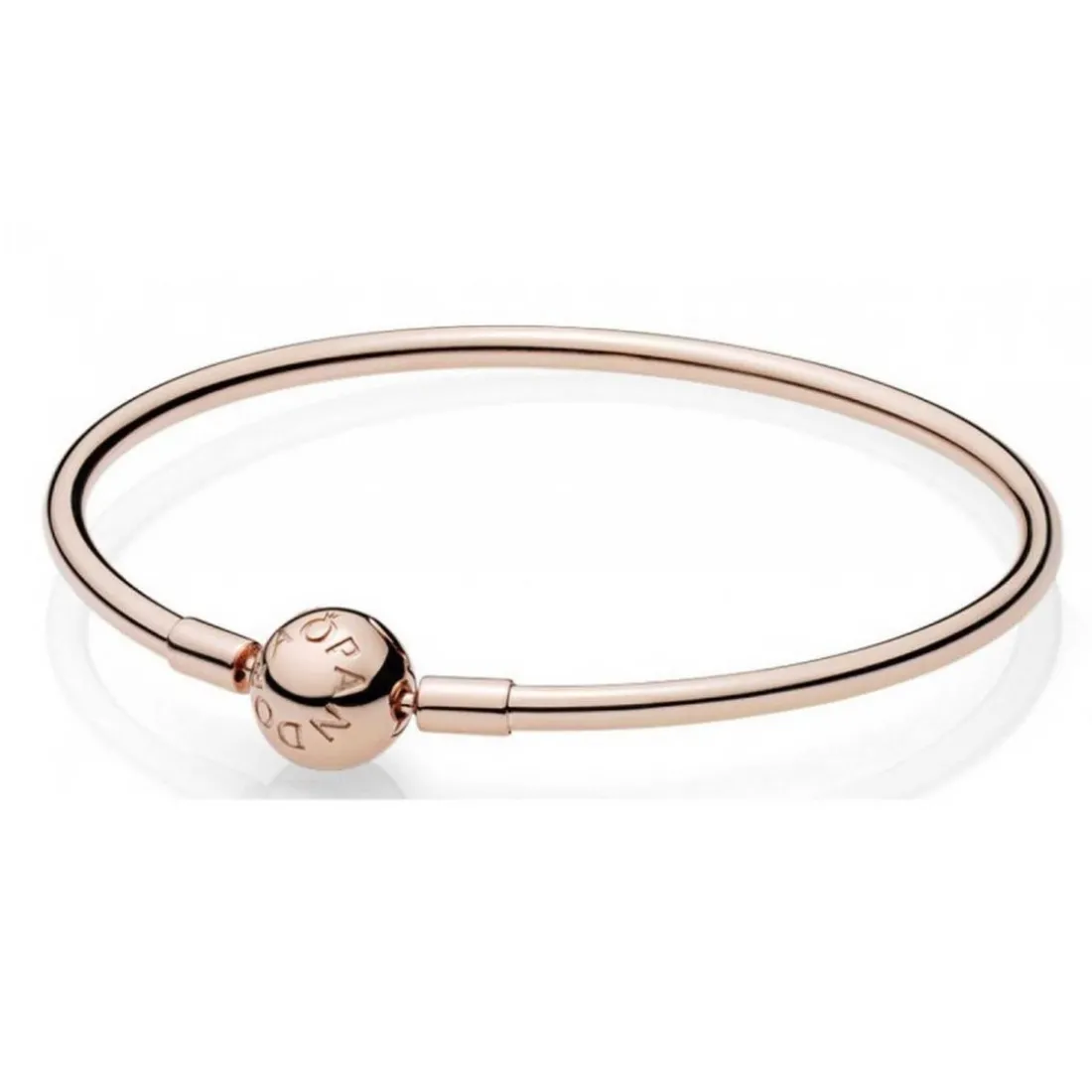 Bracelet Jonc Pandora Moments Métal doré à l’Or Rose fin 585/1000ᵉ