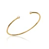 Bracelet Jonc plaqué or oxyde de zirconium 56mm Maison de la Bijouterie UWZ65656