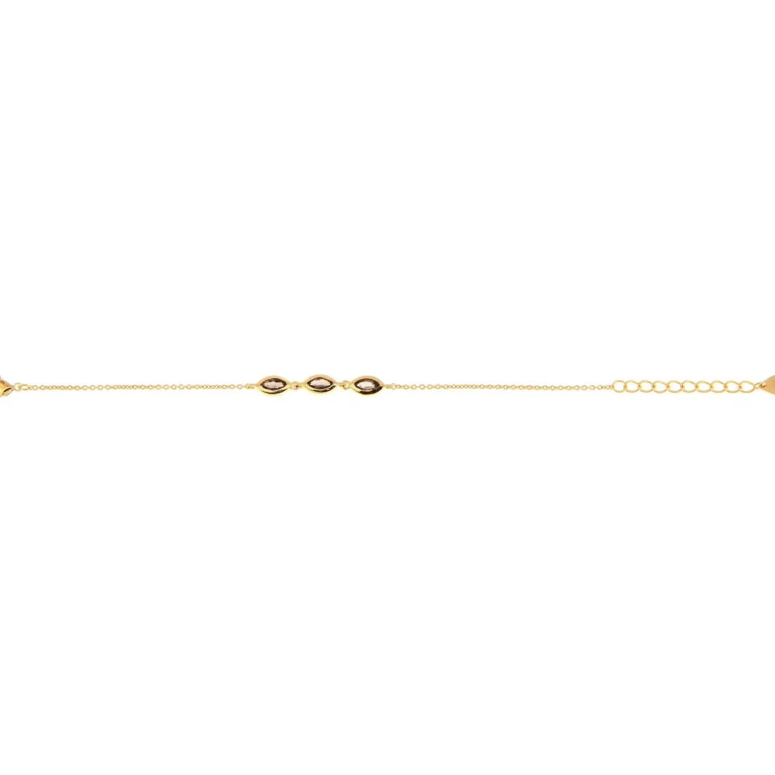 Bracelet Kira Doré & Quartz Fumé