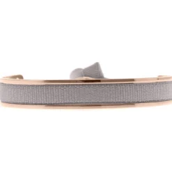 Bracelet Les Interchangeables A47428 - Jonc Ruban Interchangeables 6mm Marron Glace Clair Femme
