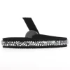 Bracelet Les Interchangeables A24957 - Bracelet Tissu Noir Cristaux de haute qualité Femme